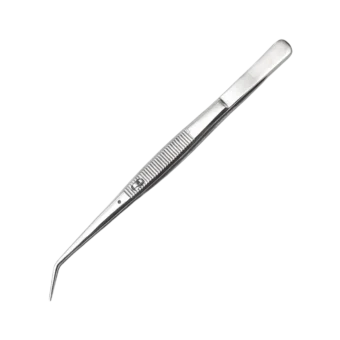 ToolTron Angled Serrated Tip Tweezer
