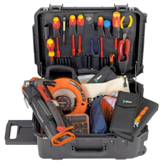 Solar Pro Installer Tool Kit in 8 Inch SKB Black Lifetime Warranty Wheeled Tool Cases