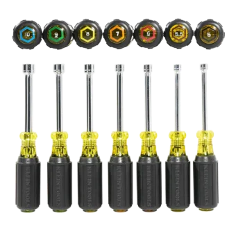 Klein 7-Piece Cushion Grip Metric Nutdriver Set