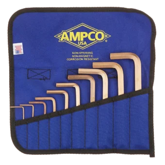 Ampco Non-Sparking  10-Piece Metric Hex Key Set