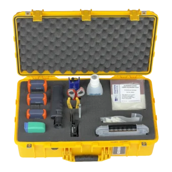 Pro Fiber Optic Single/Multimode Test & Restoration Tool Kit