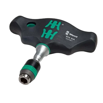 Wera 416 RA Ratcheting T-Handle Rapidaptor Screwdriver