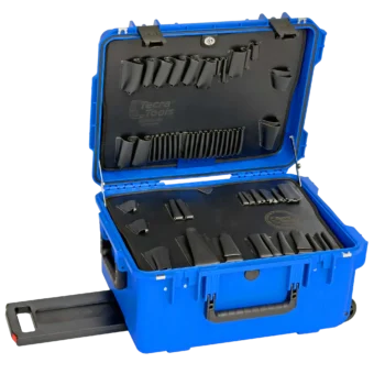PWBE 11 Inch Lifetime Warranty Wheeled Blue Tool Case