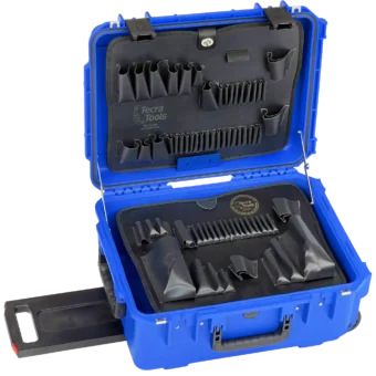 PWBL 8 Inch Lifetime Warranty Wheeled Blue Tool Case