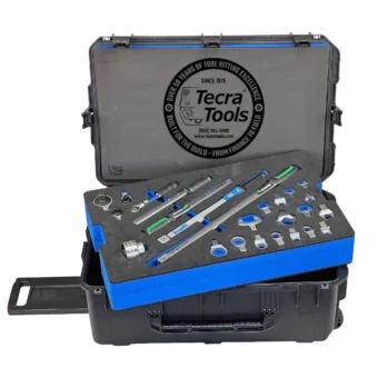 Master Tech Torque and Turn Tool Kit in 10 Inch Lifetime Warranty Black Wheeled Case featuring Lifetime Warranty premiere German-Made torque tool brands Stahlwille and Gedore