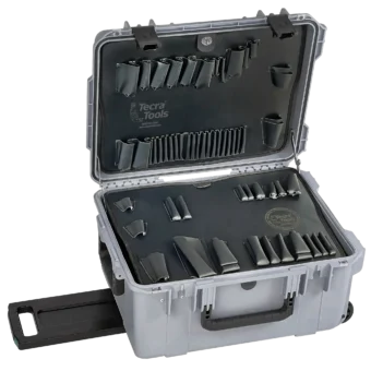 PWBG 11 Inch Lifetime Warranty Wheeled Gray Tool Case
