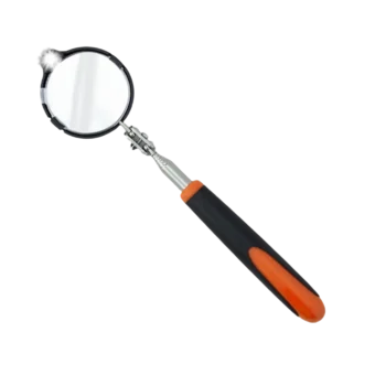 Ullman Round Telescoping LED Lighted Inspection Mirror