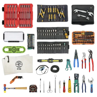 AI / Data Center Technician Tools Only Tool Kit featuring lifetime warranty hand tools from Klein, Wera, Wiha, Knipex and more