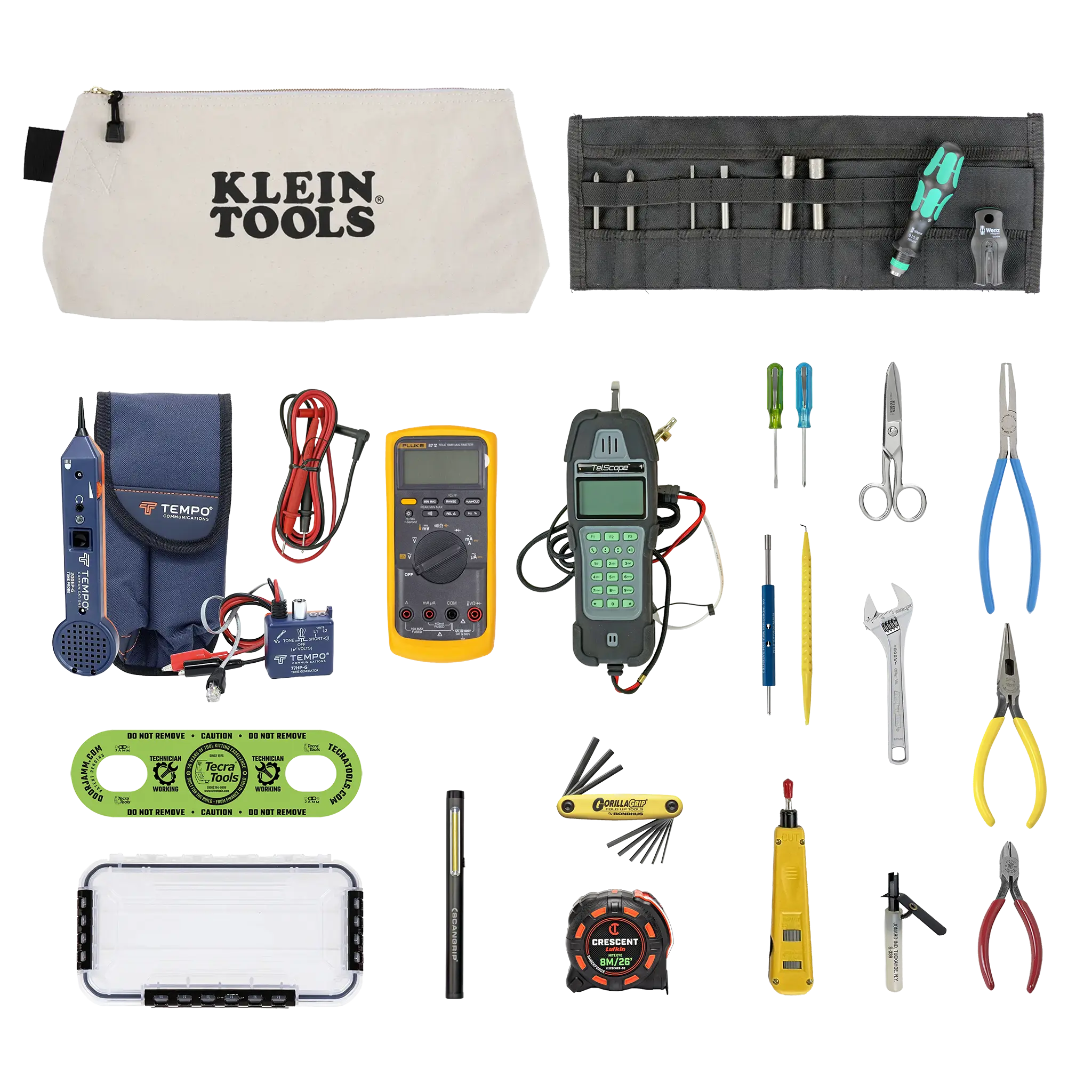 Deluxe Telecom Maintenance Kit with TelScope Test Set & Fluke 87