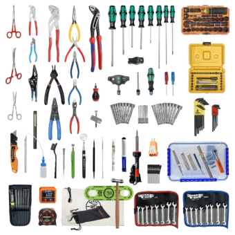 Master Tech Biomedical Repair (Tools Only) Tool Kit featuring Lifetime Warranty tools from premiere USA and European brands Klein, Wiha, Wera, Weller, Channellock Bondhus, Crescent, Knipex, Ullman and more