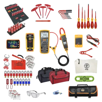 89900 Battery Energy Storage & EV Solutions Tools Only Tool Kit featuring Lifetime Warranty tools and testers from USA and European brands like Wera, Wiha, Knipex, Fluke, Klein and more